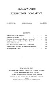 Blackwood's Edinburgh Magazine, Volume 66, No. 408, October 1849 by Various