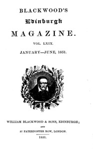 Blackwood's Edinburgh Magazine, Volume 69, No. 423, January 1851 by Various