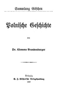 Polnische Geschichte by Clemens Brandenburger