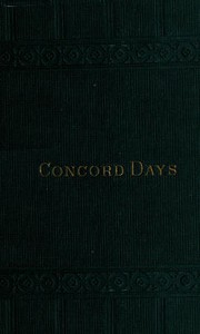 Concord Days by Amos Bronson Alcott