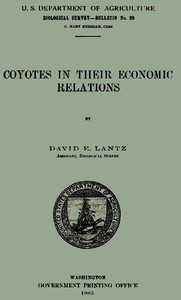 Coyotes in Their Economic Relations by David E. Lantz