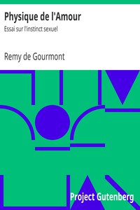 Physique de l'Amour: Essai sur l'instinct sexuel by Remy de Gourmont