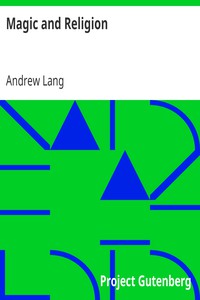 Magic and Religion by Andrew Lang