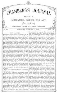 Chambers's Journal of Popular Literature, Science, and Art, No. 686 by Various