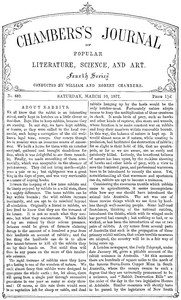 Chambers's Journal of Popular Literature, Science, and Art, No. 689 by Various