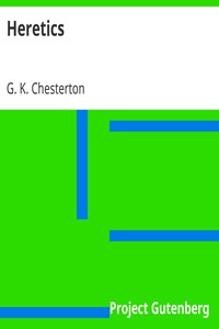 Heretics by G. K. Chesterton