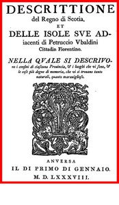 Descrittione del regno di Scotia by Petruccio Ubaldini