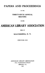 Papers and Proceedings of the Thirty-Fifth General Meeting of the American