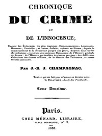 Chronique du crime et de l'innocence,  tome 2/8 by J.-B.-J. Champagnac