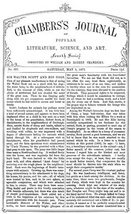 Chambers's Journal of Popular Literature, Science, and Art, No. 697 by Various