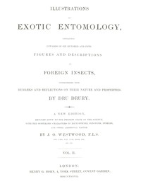 Illustrations of Exotic Entomology, Volume 2 by Dru Drury