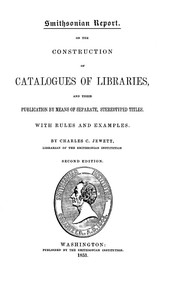 On the Construction of Catalogues of Libraries and Their Publication by Means of