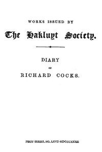 Diary of Richard Cocks, Volume 2 by Richard Cocks