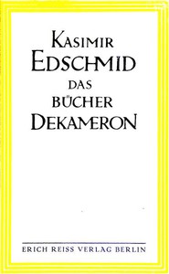 Das Bücher-Dekameron by Kasimir Edschmid