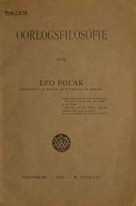 Oorlogsfilosofie by Leo Polak