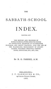 The Sabbath-School Index by R. G. Pardee