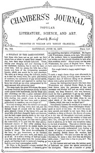 Chambers's Journal of Popular Literature, Science, and Art, No. 703 by Various