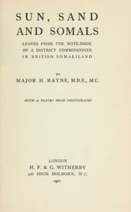 Sun, Sand and Somals by Henry A. Rayne