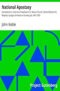 National Apostasy by John Keble