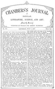 Chambers's Journal of Popular Literature, Science, and Art, No. 706 by Various