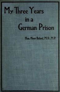 My Three Years in a German Prison by Henri Béland