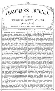 Chambers's Journal of Popular Literature, Science, and Art, No. 710 by Various