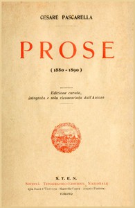 Prose (1880-1890) by Cesare Pascarella