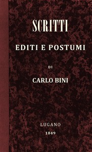 Scritti editi e postumi by Carlo Bini