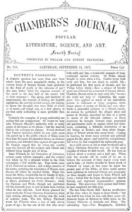 Chambers's Journal of Popular Literature, Science, and Art, No. 716 by Various