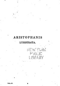 Aristophanis Lysistrata by Aristophanes