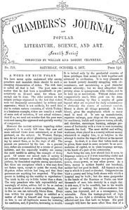 Chambers's Journal of Popular Literature, Science, and Art, No. 719 by Various