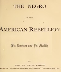 The Negro in the American Rebellion: His Heroism and His Fidelity by Brown