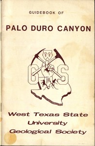 Guidebook of Palo Duro Canyon by West Texas State University. Geological Society