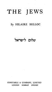 The Jews by Hilaire Belloc