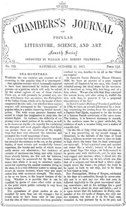 Chambers's Journal of Popular Literature, Science, and Art, No. 722 by Various