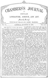 Chambers's Journal of Popular Literature, Science, and Art, No. 724 by Various