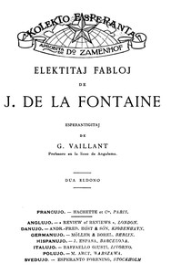 Elektitaj fabloj de J. de La Fontaine by Jean de La Fontaine