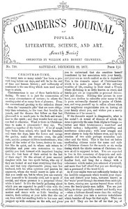 Chambers's Journal of Popular Literature, Science, and Art, No. 730 by Various