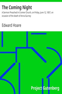 The Coming Night by Edward Hoare