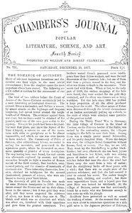 Chambers's Journal of Popular Literature, Science, and Art, No. 731 by Various