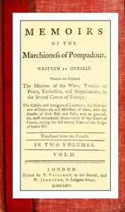 Memoirs of the Marchioness of Pompadour (vol. 2 of 2) by Pompadour