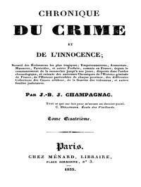 Chronique du crime et de l'innocence, tome 4/8 by J.-B.-J. Champagnac