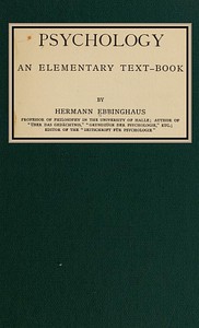 Psychology: an elementary text-book by Hermann Ebbinghaus