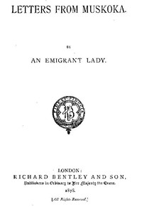 Letters from Muskoka by Mrs. Charles Gerrard King