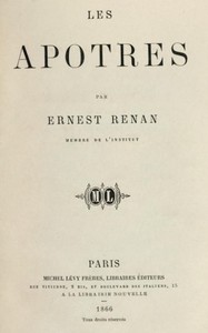 Les apôtres by Ernest Renan