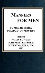 Manners for Men by Mrs. Humphry