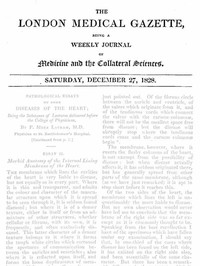 The London Medical Gazette; December 27, 1828 by Various