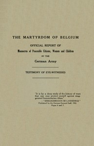 The Martyrdom of Belgium