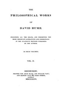 Philosophical Works, v. 2 (of 4) by David Hume