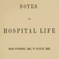 Notes of hospital life from November, 1861, to August, 1863 by Anonymous